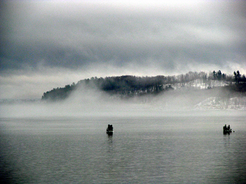 Marquette Winter Fog, photo copyright Kim Nixon