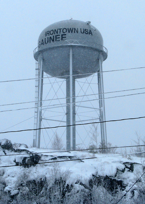 Negaunee Irontown USA, water tower, photo by Kim Nixon